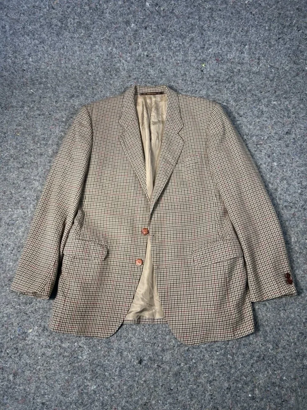 Vintage Yves Saint Laurent Plaid Wool Blazer Jacket Men’s Size US40S Men’s S/M